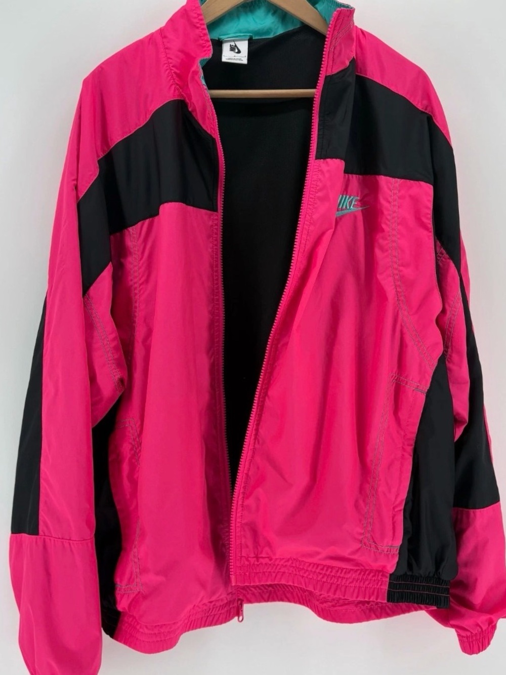 Vintage Nike  X ATOMS Y2K Colorblock Windbreaker Jacket Athleisure Streetwear